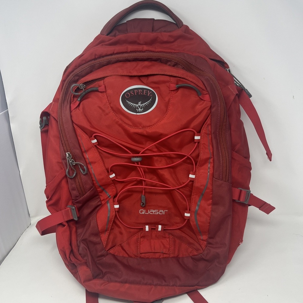 Osprey Quasar 26L Backpack 24/Seven Series Red Laptop Hiking Daypack